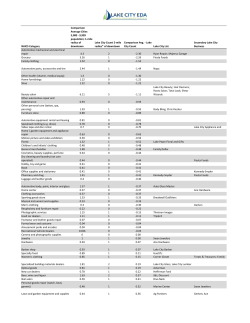 Lake City Retail Trade Analysis