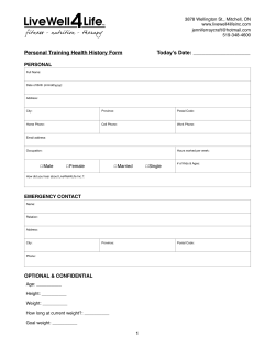 Personal Training - LiveWell4Life Inc.