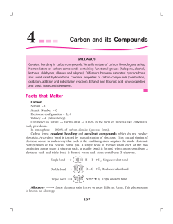 Carbon and its Compounds