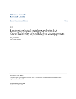 Leaving ideological social groups behind: A Grounded theory of