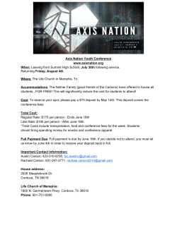 Axis Nation Youth Conference www.axisnation.org When