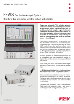FEVIS - Combustion Analysis System