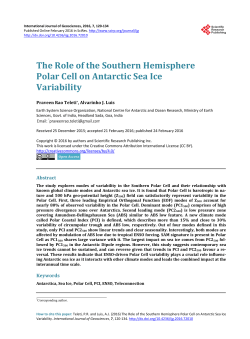 The Role of the Southern Hemisphere Polar Cell on Antarctic Sea