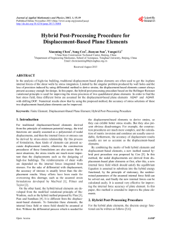 Hybrid Post-Processing Procedure for Displacement