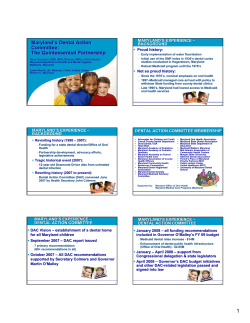 Maryland`s Dental Action Committee