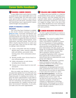 Career Skills Handbook