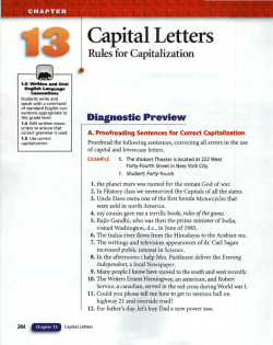 Capital Letters