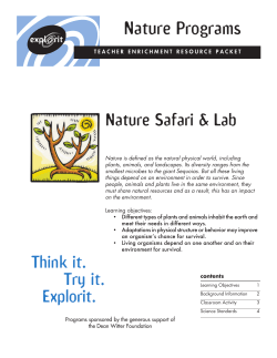 Nature Programs - Explorit Science Center