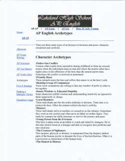 AP English Archetypes Character Archetypes