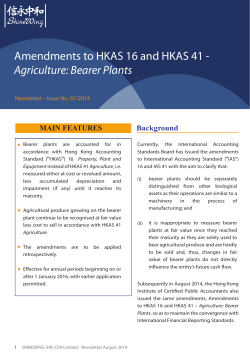 Amendments to HKAS 16 and HKAS 41