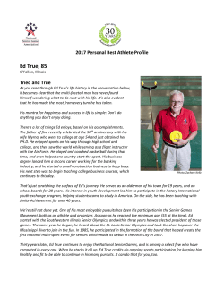 Ed True, 85 - National Senior Games Association