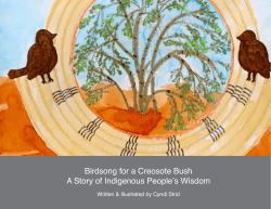 Birdsong for a Creosote Bush A Story of Indigenous Peopleʼs Wisdom