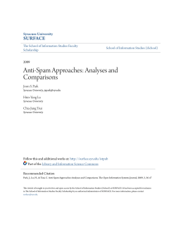 Anti-Spam Approaches: Analyses and Comparisons