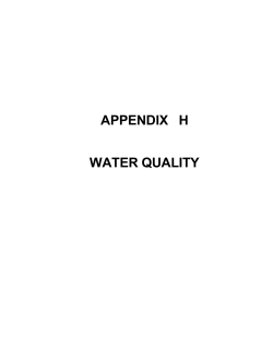 appendix h water quality