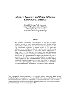 Ideology, Learning, and Policy Diffusion