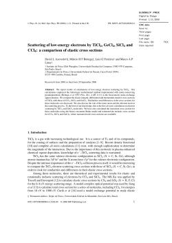 Scattering of low-energy electrons by TiCl4, GeCl4, SiCl4 and CCl4