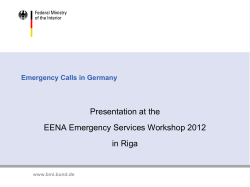 Emergency Calls in Germany - European Emergency Number
