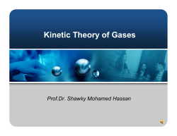 Kinetic Theory of Gases