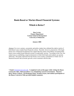 Bank-Based or Market-Based Financial Systems