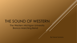 The Sound of Western - Western Michigan University