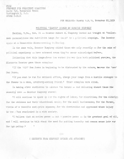 (excerpts and press release), November 21, 1959