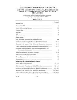 auditing accounting estimates, including fair value accounting