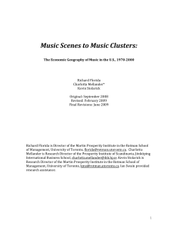 Music Scenes to Music Clusters