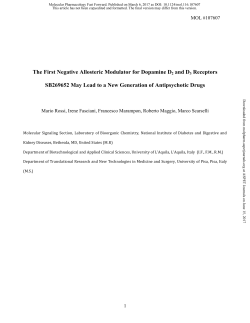 The First Negative Allosteric Modulator for Dopamine D2 and D3