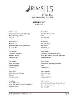 attendee list 6-12-14