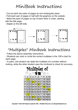 Multiples of - FlapJack Lapbooks
