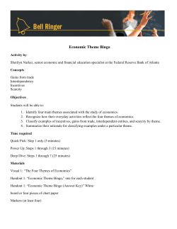 Economic Theme Bingo - Federal Reserve Bank of Atlanta