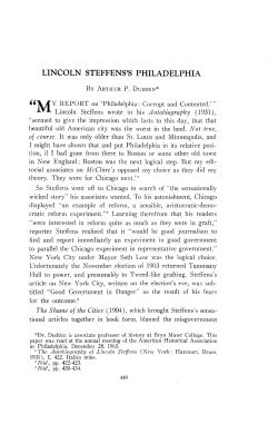 lincoln steffens`s philadelphia