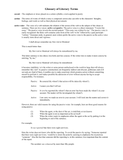 Glossary of Literary Terms