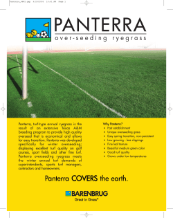 Panterra COVERS the earth.
