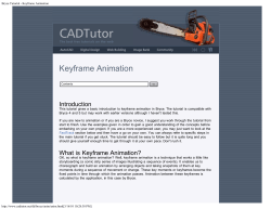 Bryce Tutorial - Keyframe Animation - RIT