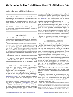 On Estimating the Face Probabilities of Shaved Dice With Partial Data