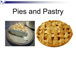 Pies and Pastry