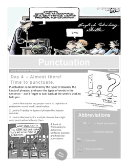 Punctuation - Brunswick City Schools