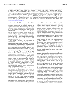 Oxygen Depletion on the Surface of Mercury - USRA