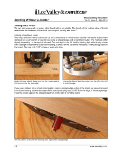 Jointing Without a Jointer
