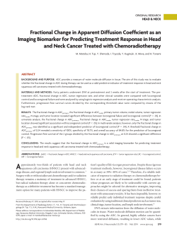 Fractional Change in Apparent Diffusion Coefficient as an Imaging