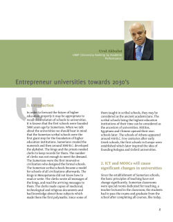 1. Introduction 2. ICT and MOOCs will cause significant changes in