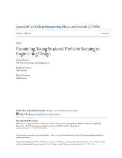 Examining Young Students` Problem Scoping in - Purdue e-Pubs