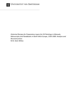 Historical Recipes for Preparatory Layers for Oil Paintings in