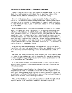 1906 #9 Chapeau de Demi-Saison &ndash; Hat for Spring