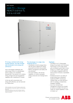 ABB PV + Storage REACT 3.6-TL