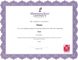 This certificate is awarded to: For successfully earning XX