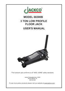 model 66300b 3 ton low profile floor jack