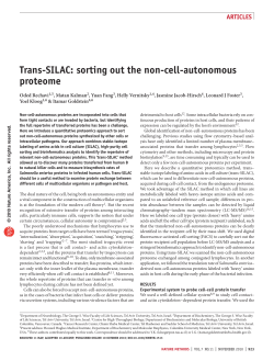 trans-silAc: sorting out the non-cell
