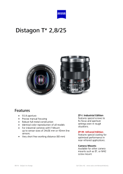 Distagon T* 2,8/25 Zoom